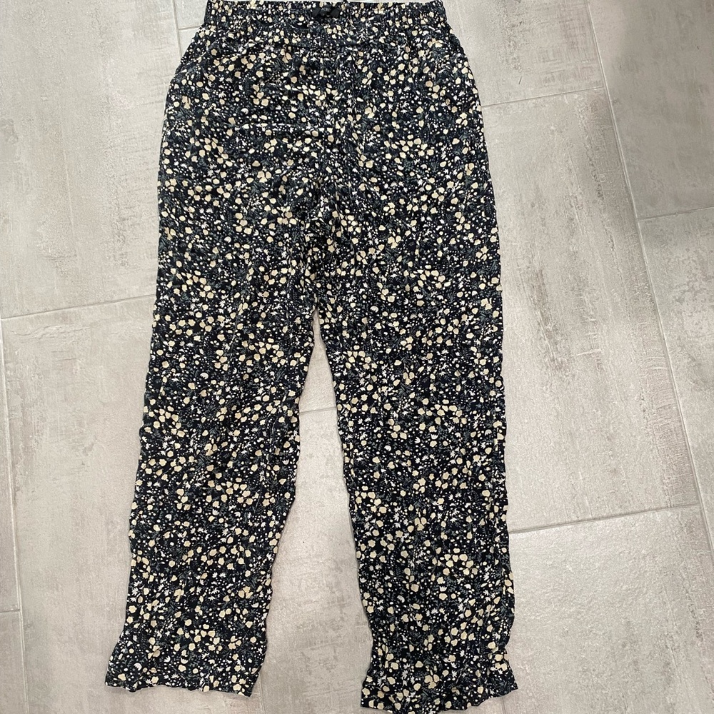 J Crew floral drawstring pants